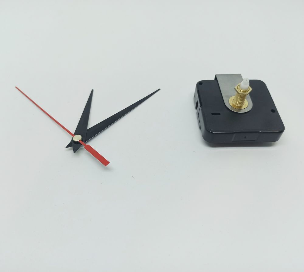 Часовой механизм, шток 21 мм, со стрелками №09 (1уп = 5шт)