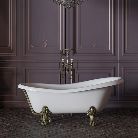 Ванна Migliore Bella 26916 на лапах Standart 170x80 см, бронза