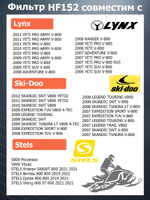 Фильтр масляный HF152 для BRP, STELS, RM, CF, ODES, HiSun, LINHAI, SHARMAX