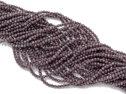 Фианиты 2мм, огранка (нить бусин)