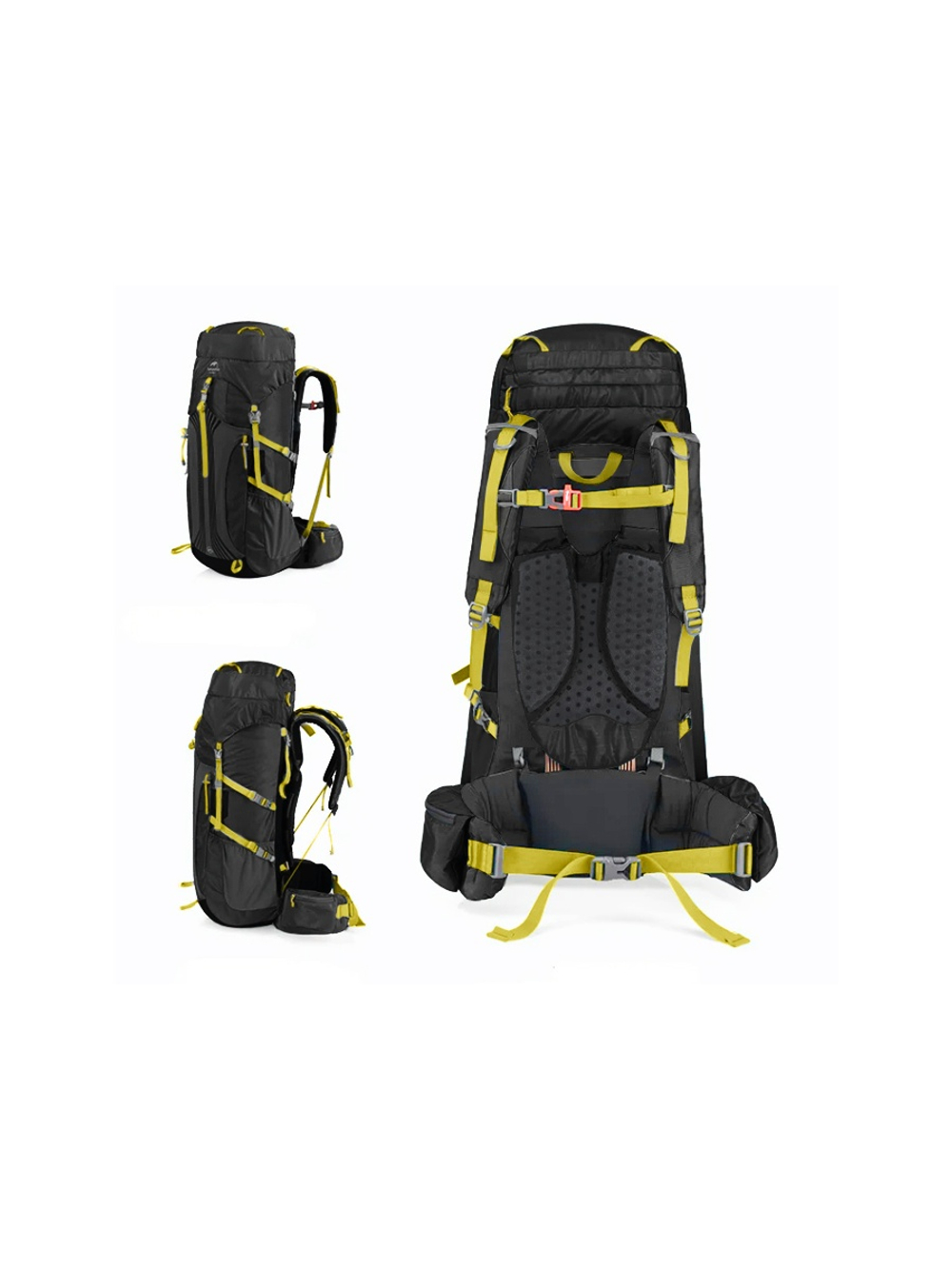 Рюкзак туристический Naturehike 55 л, черный