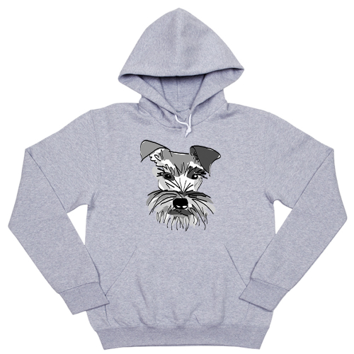 Толстовка "Шнауцер - рисунок"