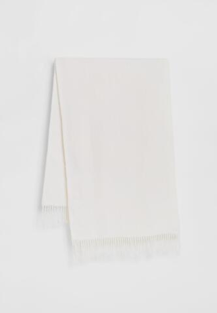 STRADIVARIUS Шарф из начесаных ниток, экрю