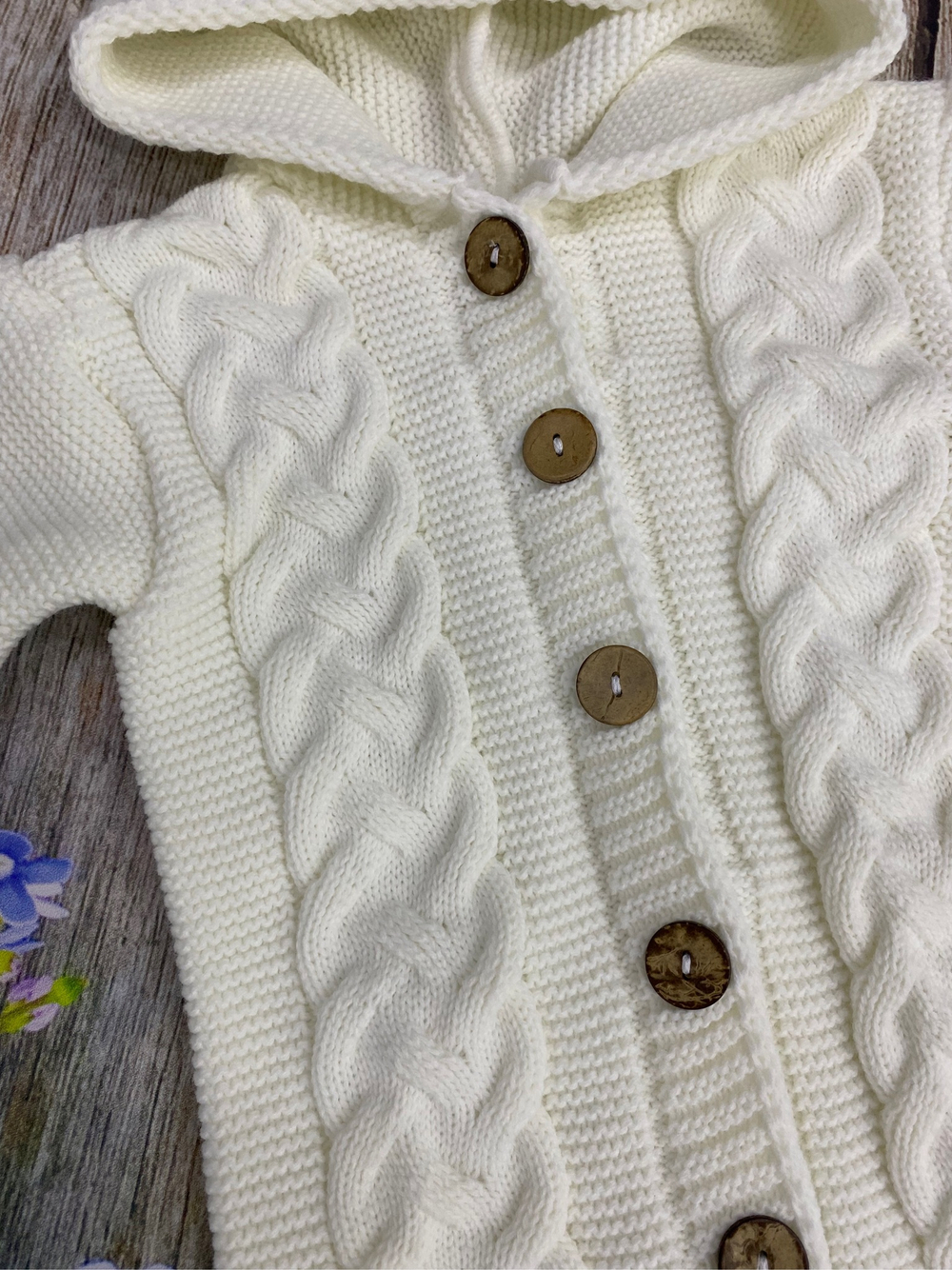 Вязаный комплект на выписку 5 предметов  "Круже" (Одеяло утеплен., бант, пинетки, комбинезон, шапка) (Цвет: Розовый)