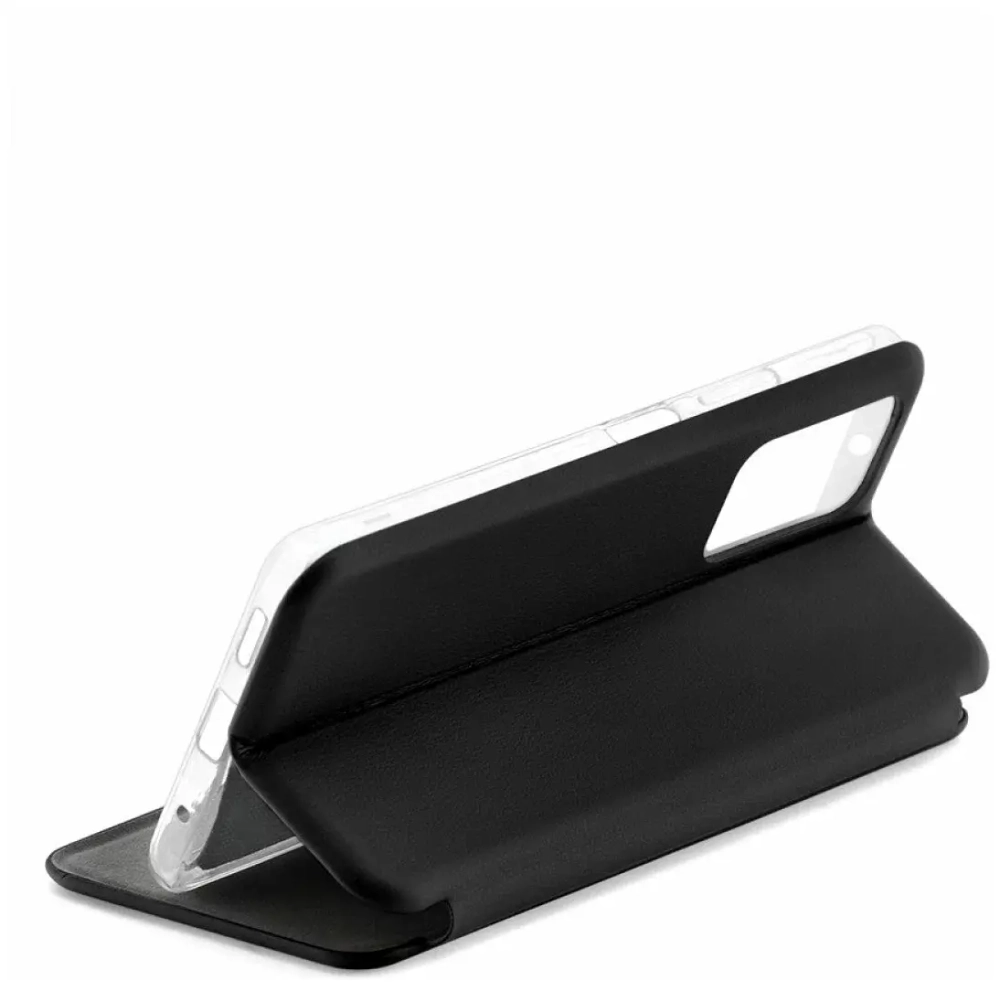 Чехол книжка Xiaomi Redmi Note 10 Pro силикон матовый Black Zibelino
