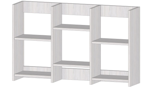 Полка книжная средняя Анкор светлый