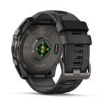 Умные часы Garmin Fenix 8, 51 мм, AMOLED, Sapphire Carbon Gray DLC Titanium with Black/Pebble Gray Silicone