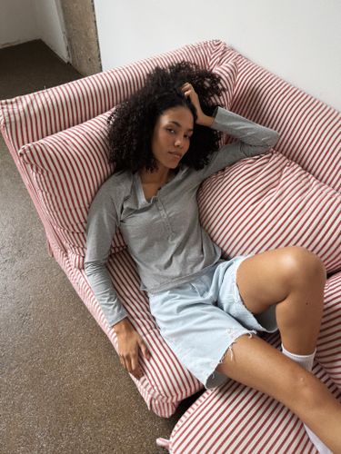 Голубые бермуды из денима