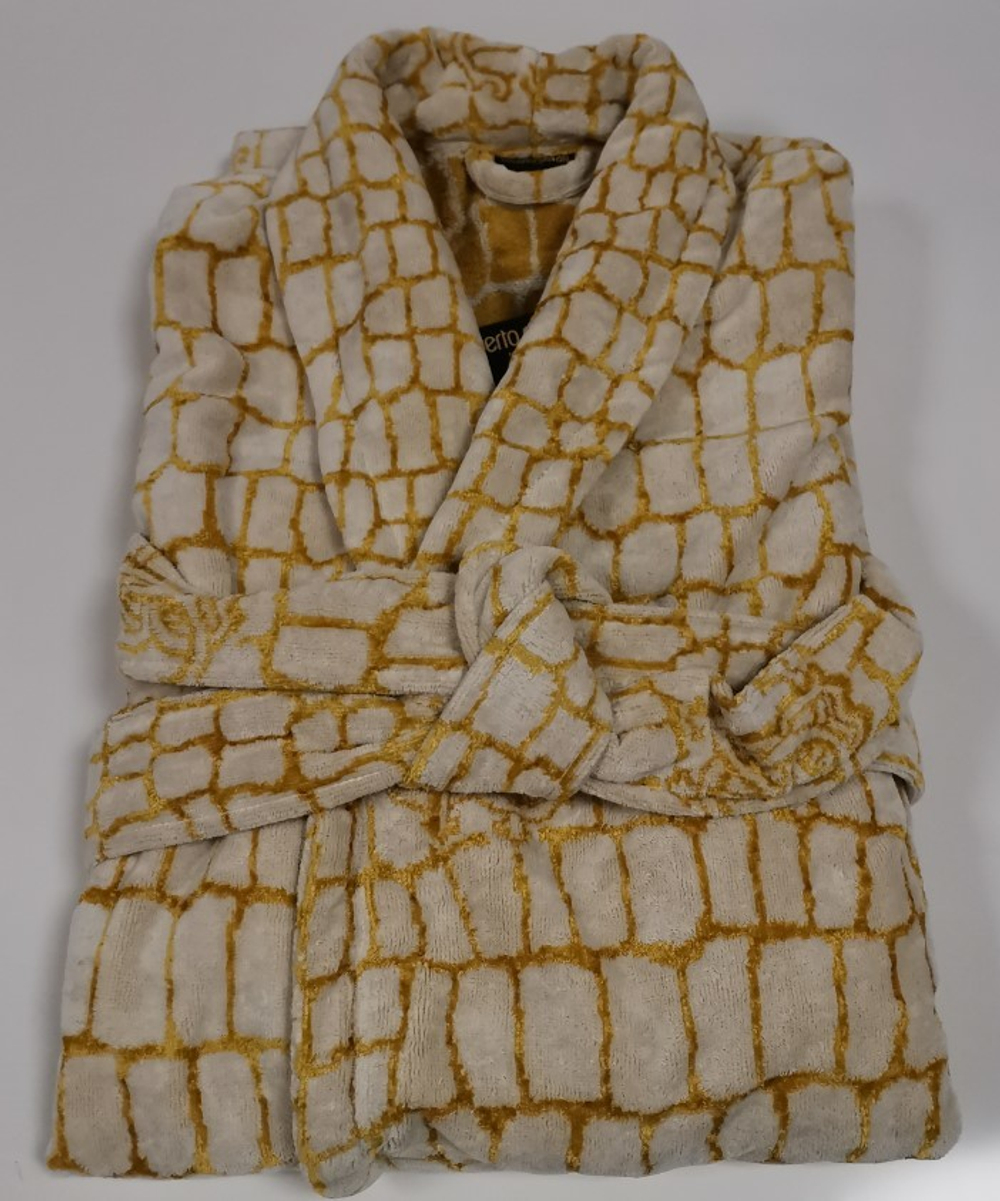 Халат велюровый Roberto Cavalli Cocco Gold 001