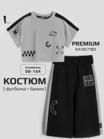 Костюм для девочки в садик, футболка и штаны