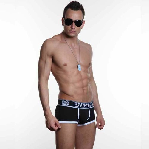 Мужские трусы боксеры черные Diesel Only the Brave Black Boxer