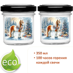 Свеча, Новогодняя лошадь, 350 мл, мандарин