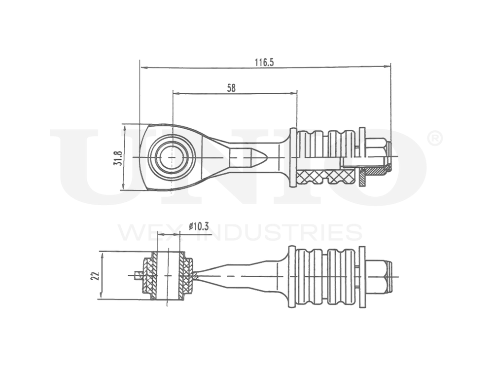 Стойка стабилизатора задняя UNIO SSP-50087