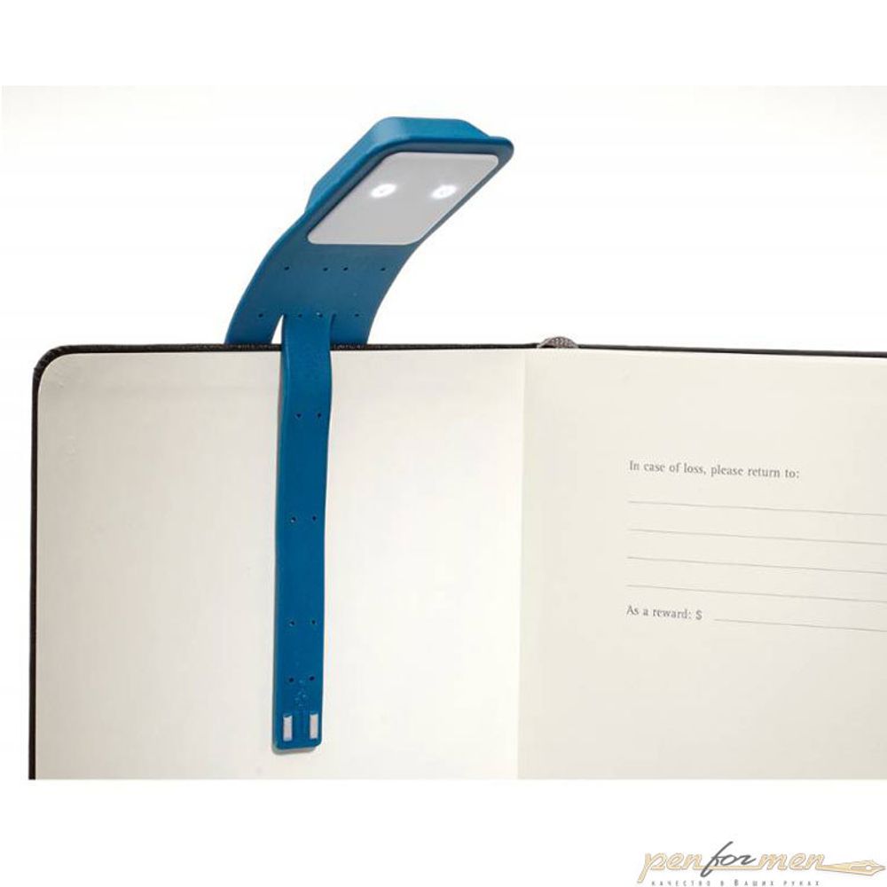 Фонарик и закладка Moleskine Booklight синий (ER7BLB21)