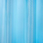 Шторка для ванной ПОЛИЭСТЕР, 180х180 см, кольца в комплекте,голубой бриллиант, PRIMILA, 700090