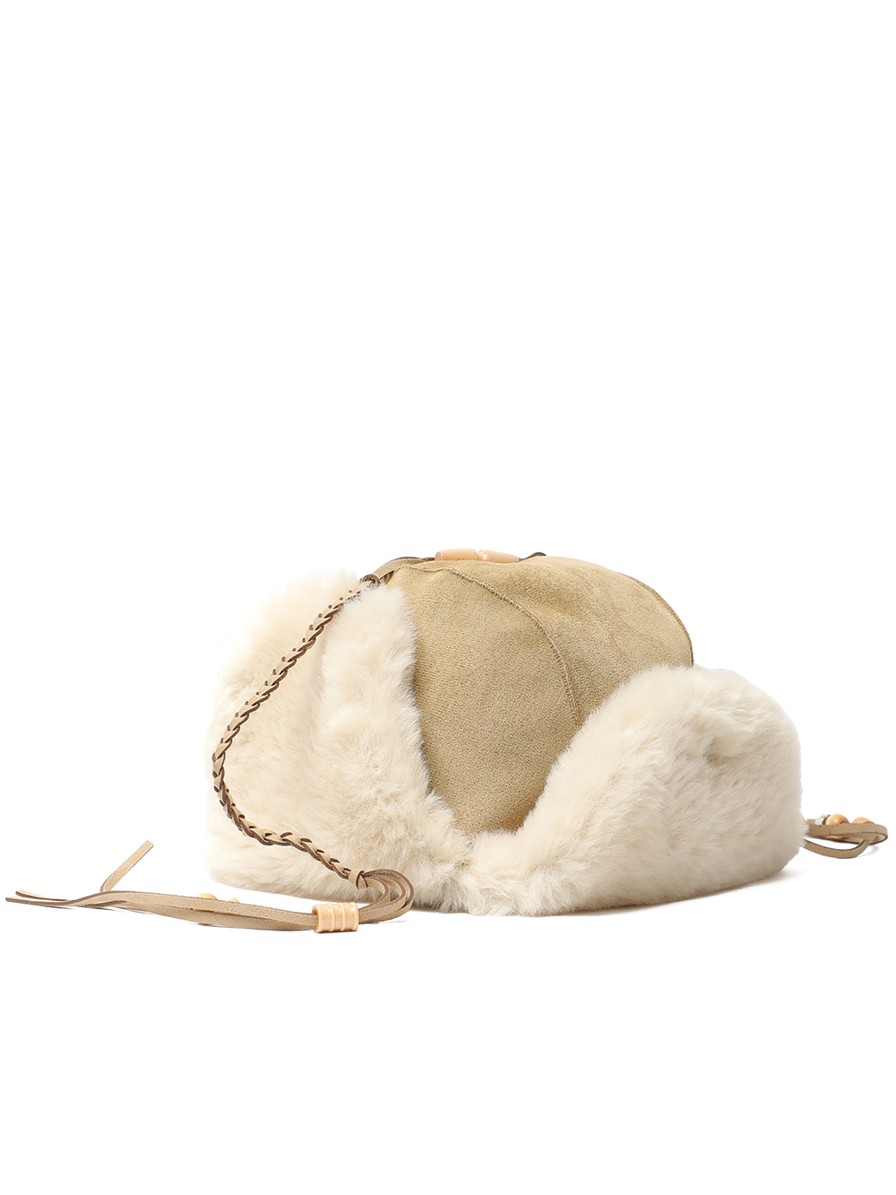 Шапка Braided Shearling Trapper
