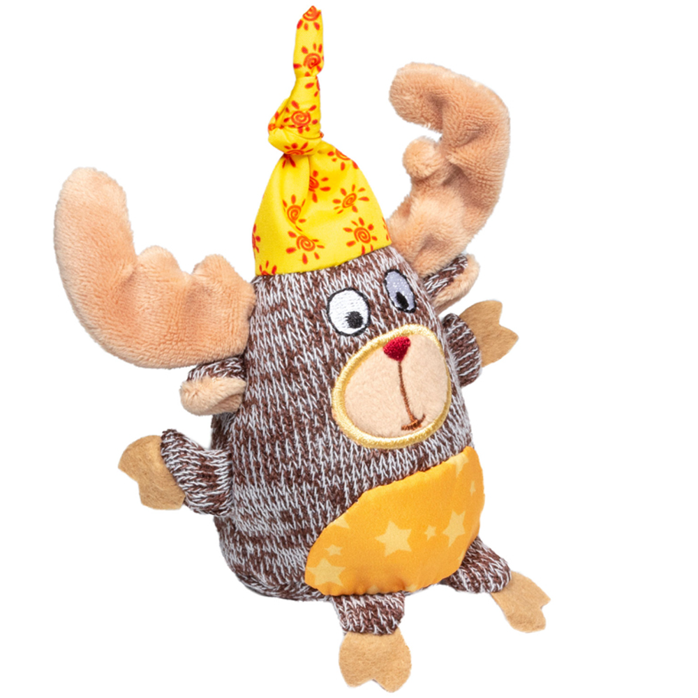 75400 Игрушка для собак лось с пищалкой 10см, серия plush friendz