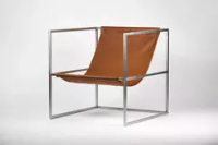 Уличное кресло TESS Outdoor Chair Premium stainless / natural leather (Up!Flame)