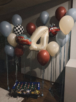 Воздушные гелиевые шары Тачки Молния Маккуин/машина песок/мерло/пыльно голубой №4791