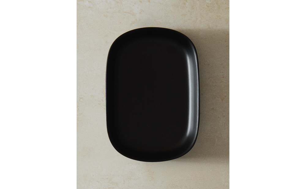 Zara Home мыльница, смола, чёрный