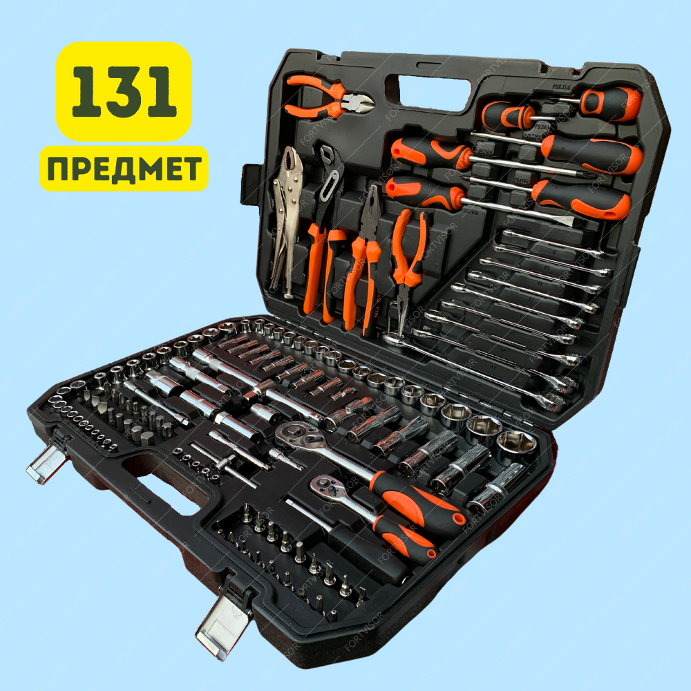 Набор инструментов HABCO 82 предмета в пластиковом кейсе, Набор ключей и головок, автомобильного инструмента