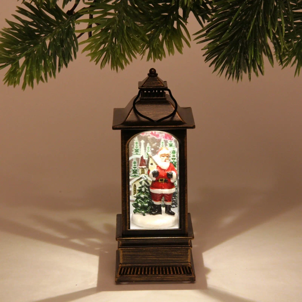 Сувенир с подсветкой Christmas «Фонарь - Дед Мороз» 12,8х5,4 см (3хAG13)