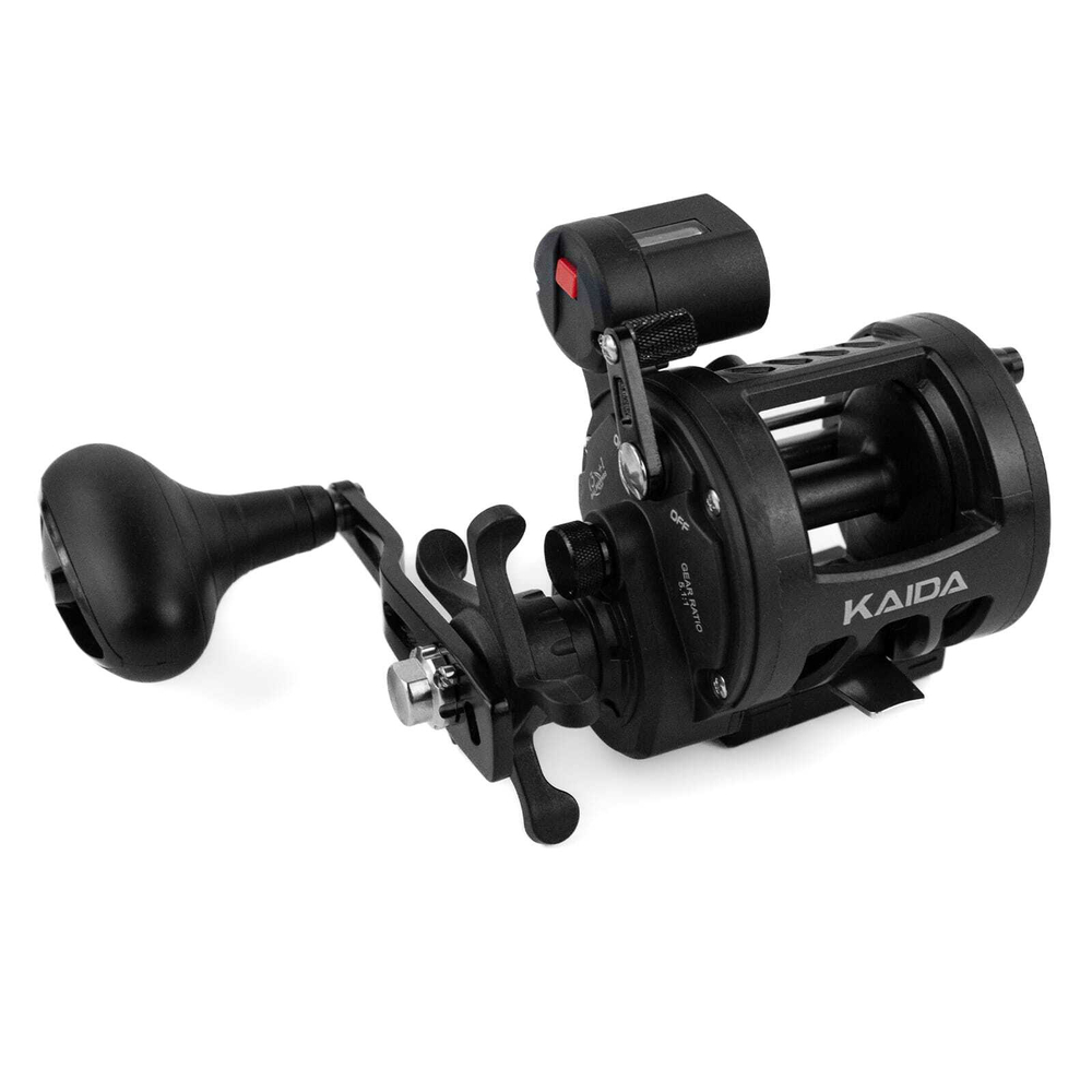 Катушка мультипликаторная Kaida TEC-15L со счетчиком, под левую руку (1500, 3+1BB)