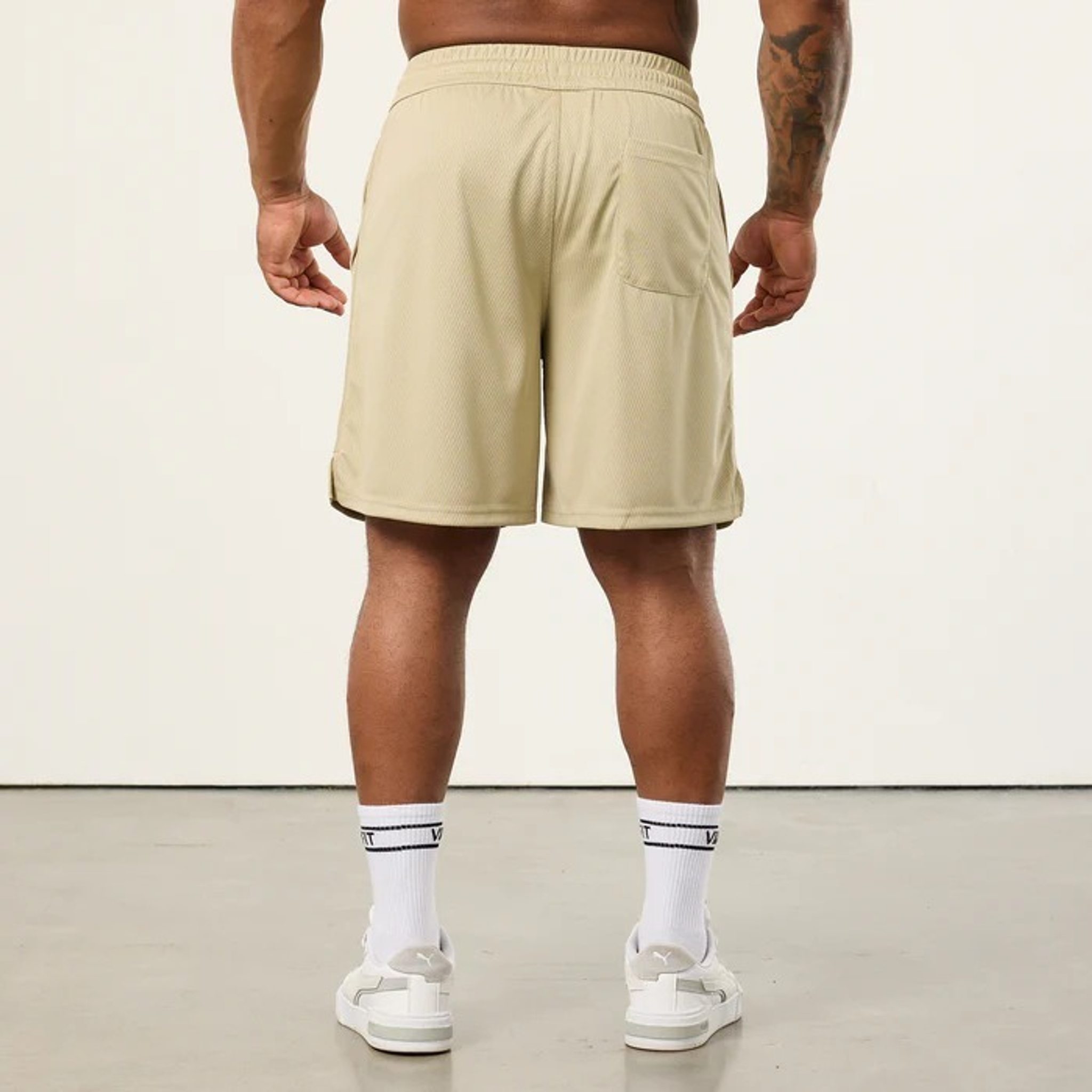 Шорты VANQUISH Bodybuilding Mesh Shorts Vintage Khaki