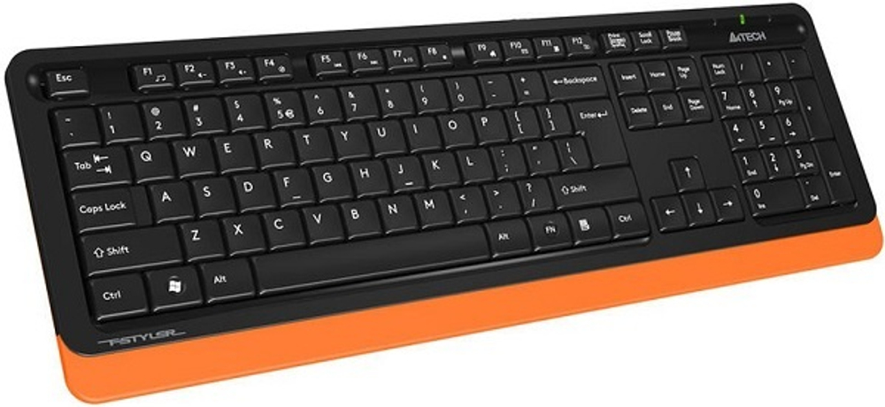 Клавиатура и мышь Wireless A4Tech FG1010 ORANGE