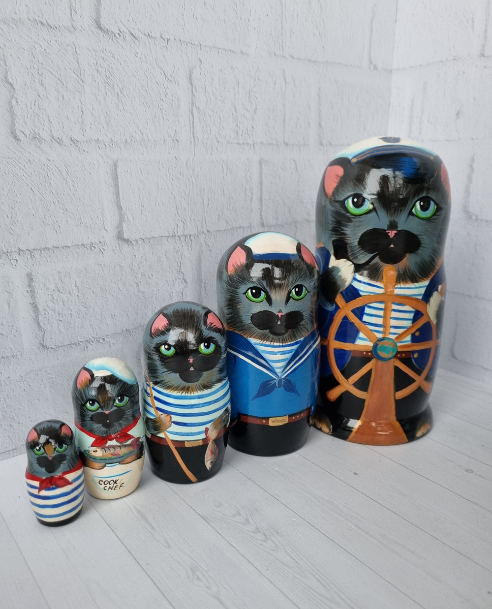 Маттешка "Котик Моряк" 5мест