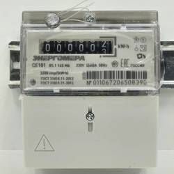 Счётчик CE101 R5.1 145 M6 5-60A однофазный однотарифный 2025г Энергомера
