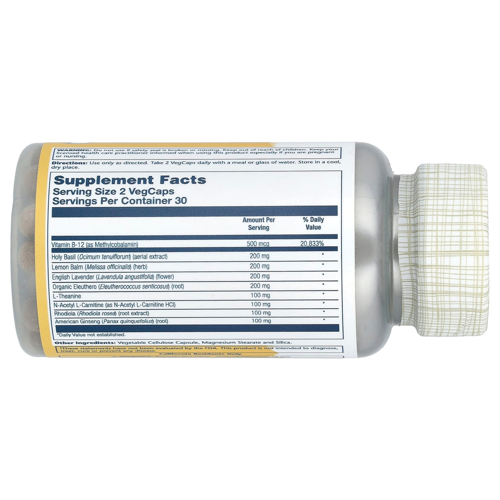 Solaray, Total Calm ™ Advanced, 60 растительных капсул