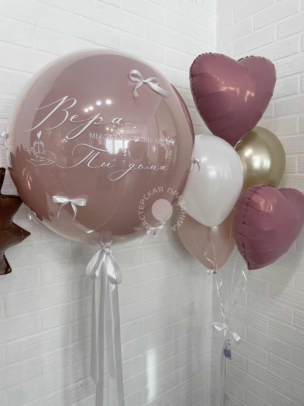Воздушные шары на выписку для девочки №8670  Изображение2