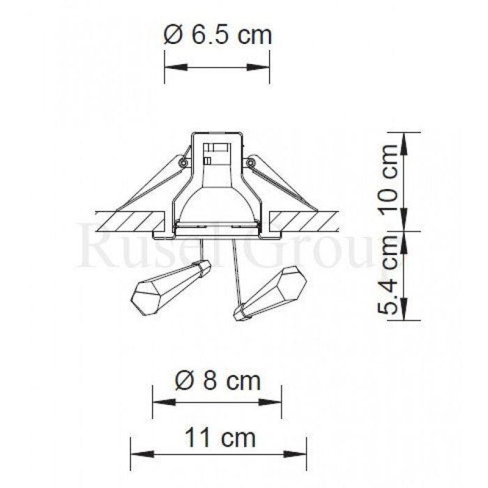 Встраиваемый светильник Swarovski MELODY A.8992 NR 500 301