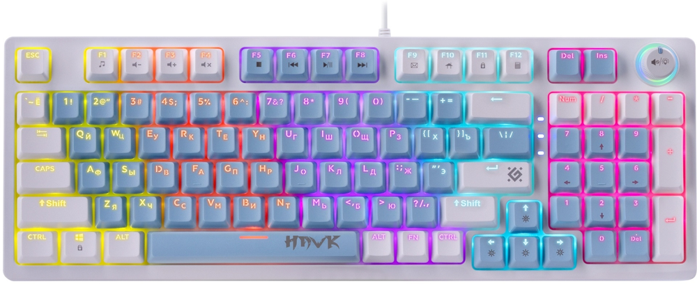Клавиатура Defender Hawk GK-418 голубой