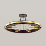 4401/6C LOFTI LN19 224 золотой, черный Люстра потолочная E27 6*60W 220V MAEVE