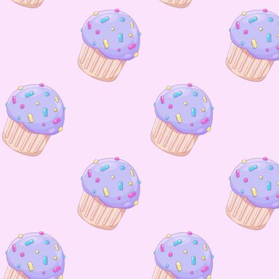 Черничный капкейк, пирожное, кекс, маффин, muffin, cupcake.
