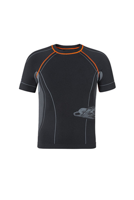 Функциональная футболка с короткими рукавами чёрная ADVANCE XXL