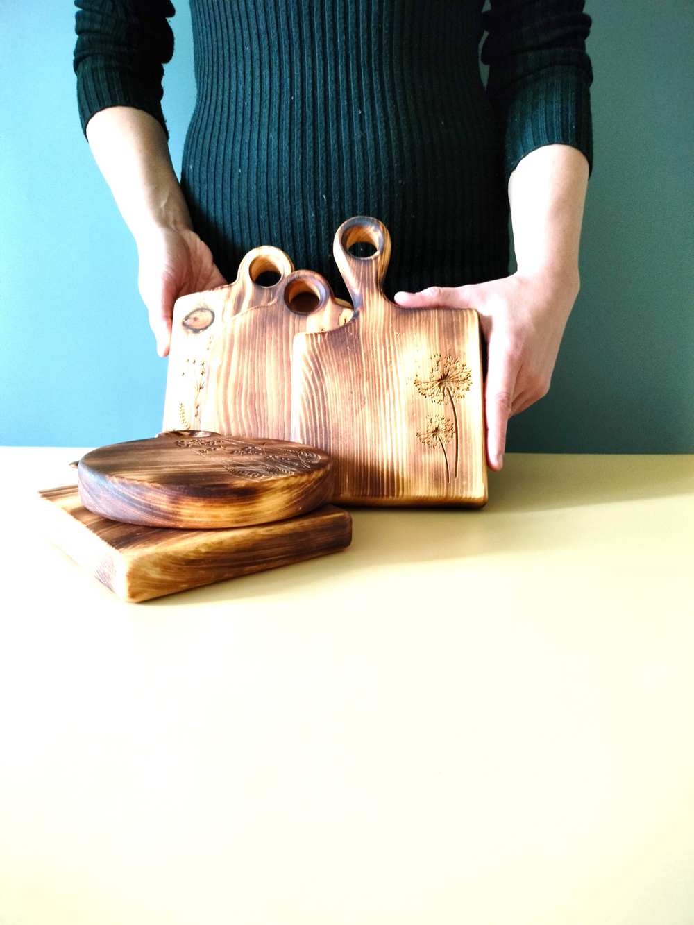 Доска разделочная из дерева сервировочная RD132