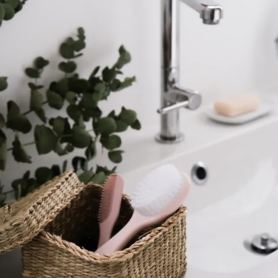 Расческа и щетка Beaba Comb and Brush Old Pink