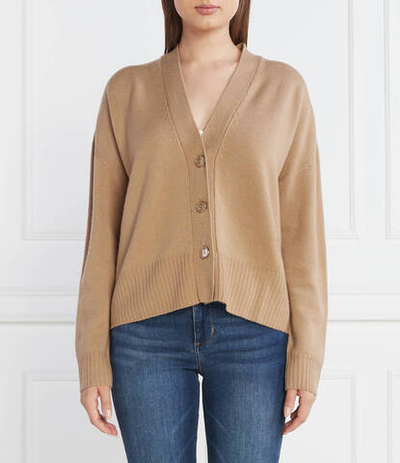 Хлопковый кардиган Liu Jo - коричневый(MF3018 MA09O)