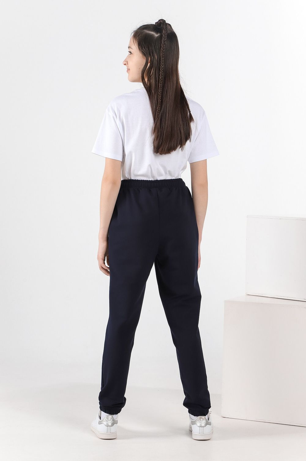 Брюки для девочки Скул-1 Виотекс ТЁМНО-СИНИЙ