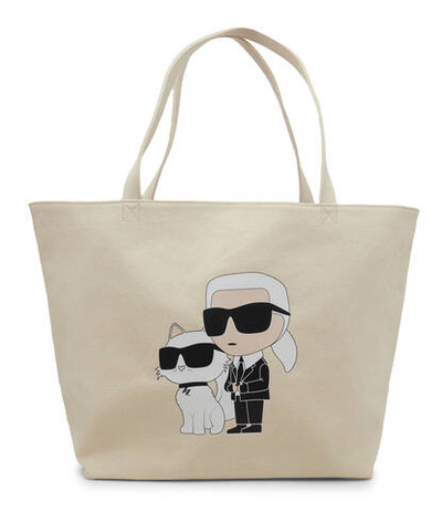 Сумка-шопер k/ikonik 2.0 k&c canv Karl Lagerfeld - бежевый(235W3987)