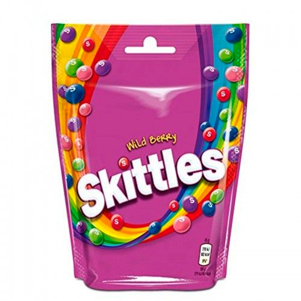 Драже Skittles (Wild Berry) лесные ягоды 136гр