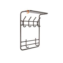 Вешалка 2-х ярусная 40 см черный, ЗМИ