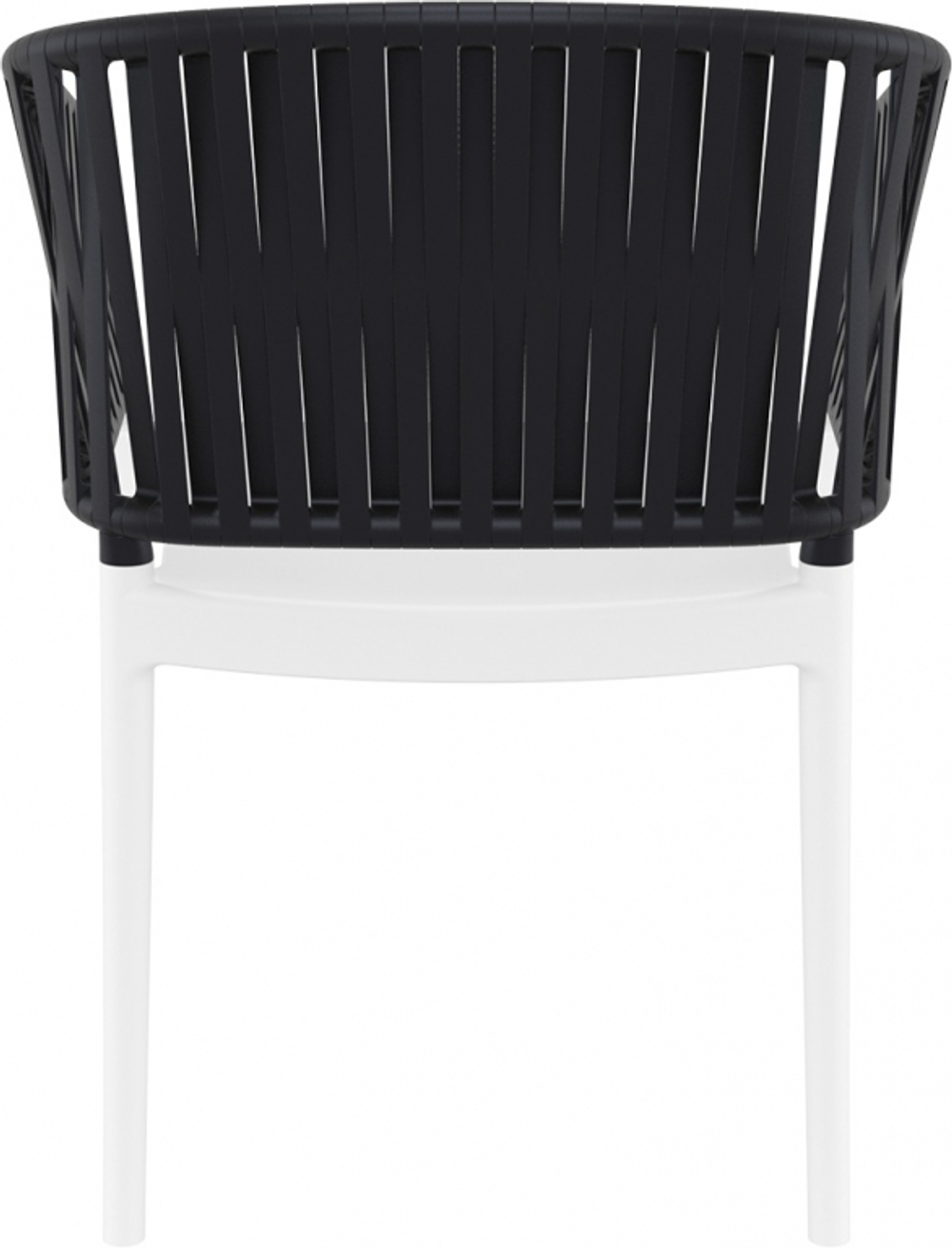 Кресло пластиковое Siesta Contract Portofino, белый, черный