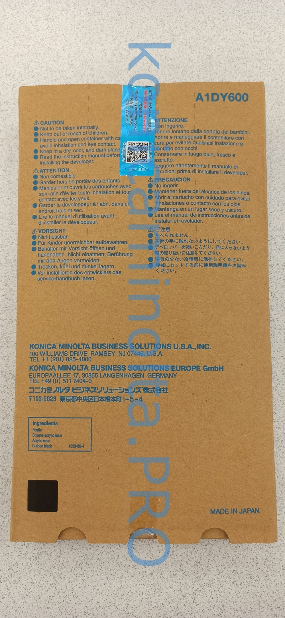 Девелопер DV-613K Konica Minolta оригинальный A1DY600