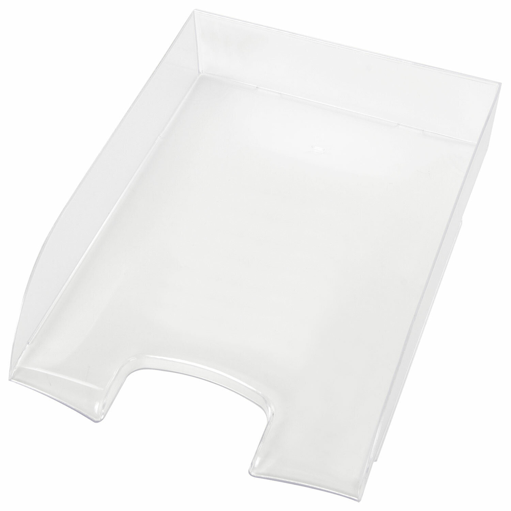 Лоток горизонтальный для бумаг BRAUBERG «Office style», 320×245×65 мм, прозрачный.