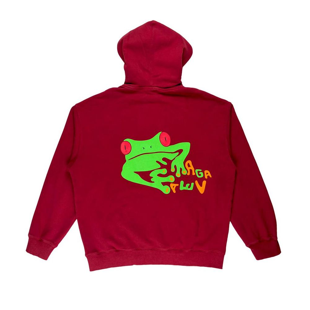 Худи Froggo red/wash красное