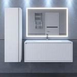 Тумба с раковиной Uperwood Next Premium подвесная, 100 см, белая, 1 ящик